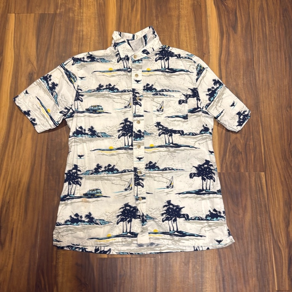 Croft & Borrow mens casual Hawaiian button up